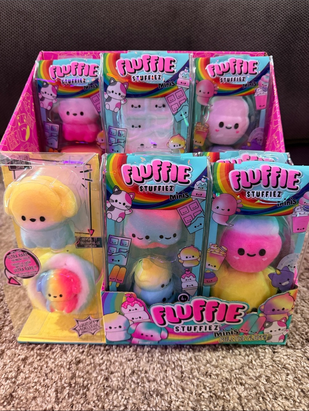 Fluffie Stuffiez Minis Plush Duos bundle! (2 packs of 2 minis)